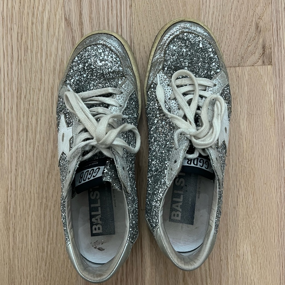Golden Goose Glitter ball star sneakers size 38!